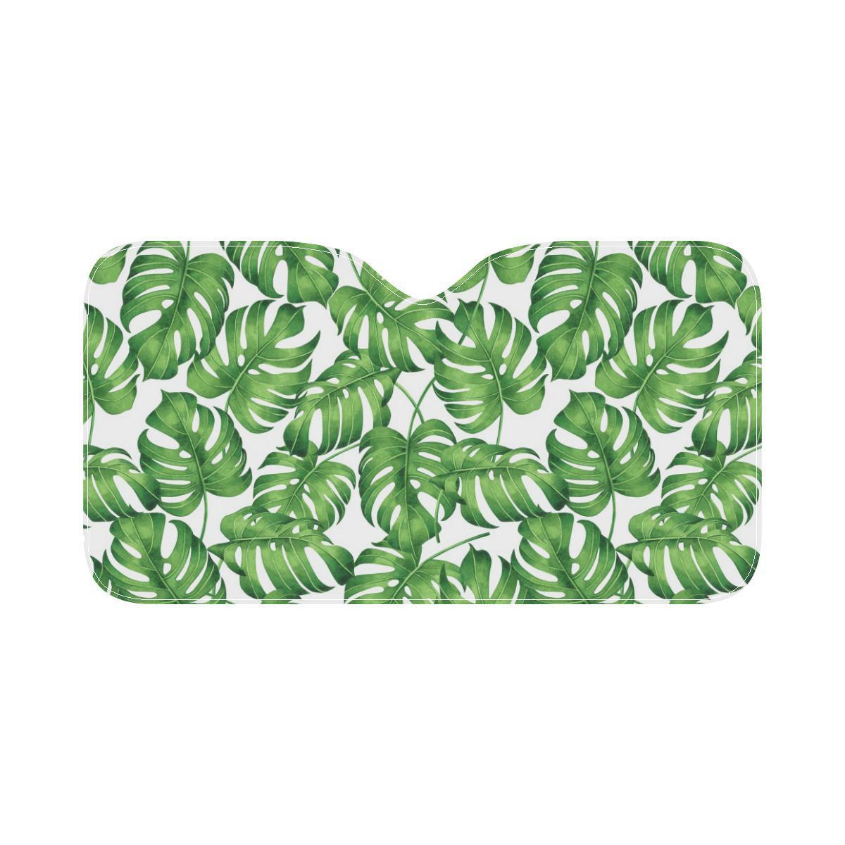 Palm Leaves Pattern Print Design PL08 Car Sun Shade-JorJune