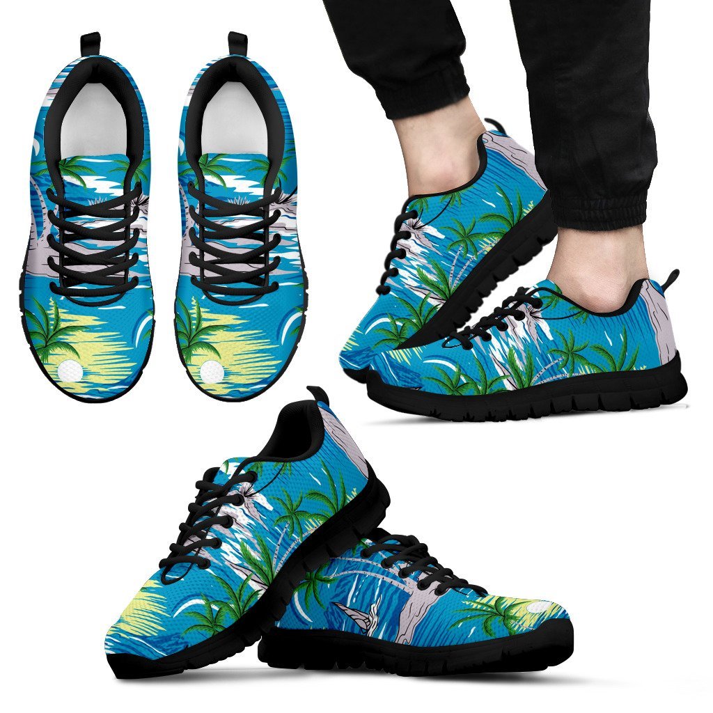 Palm Tree Beach Men Sneakers