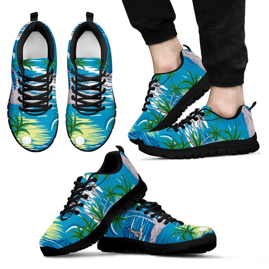 Palm Tree Beach Men Sneakers
