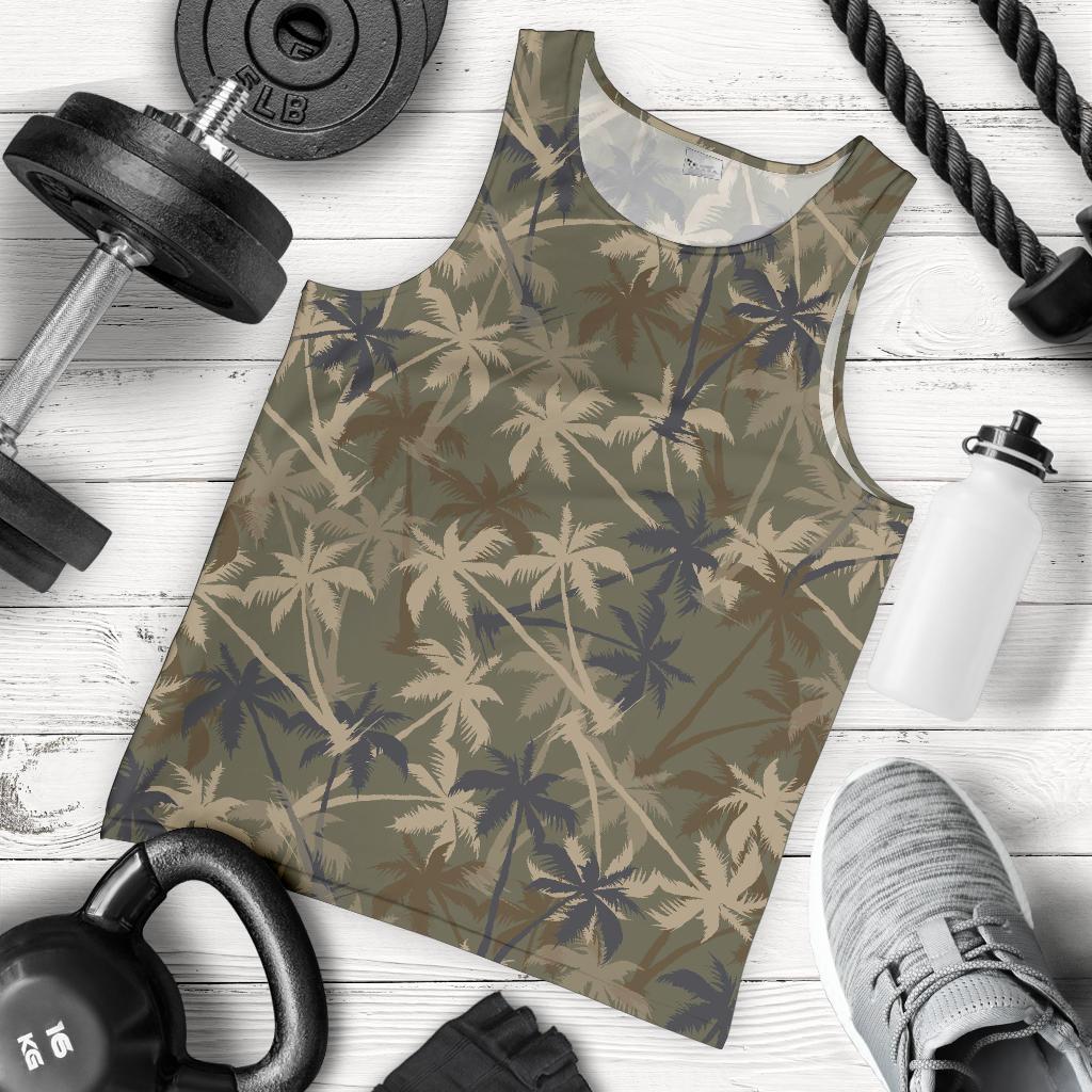 Palm Tree camouflage Men Tank Top