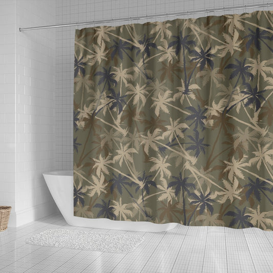 Palm Tree Camouflage Shower Curtain