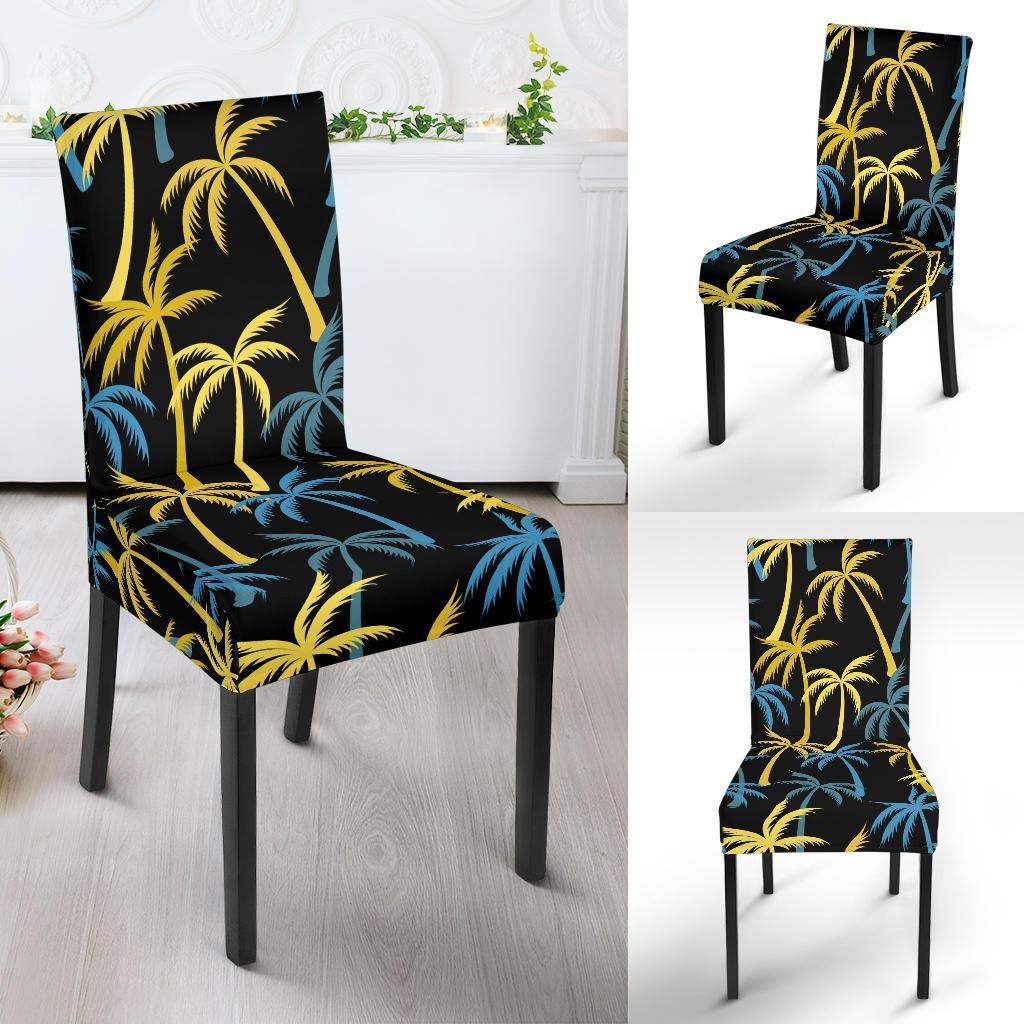 Palm Tree Pattern Dining Chair Slipcover-JORJUNE.COM