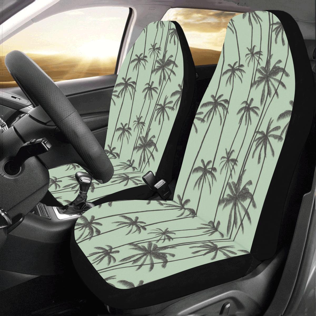 Palm Tree Pattern Print Design A04 Car Seat Covers (Set of 2)-JORJUNE.COM