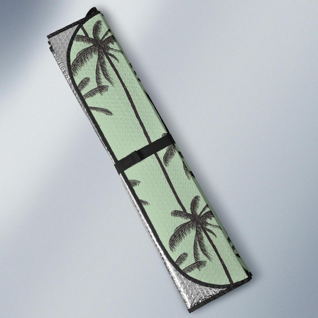 Palm Tree Pattern Print Design A04 Car Sun Shades-JORJUNE.COM