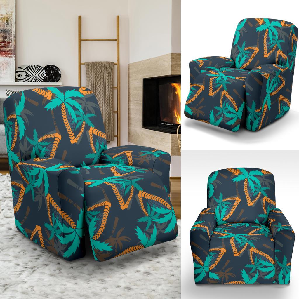 Palm Tree Pattern Print Design PT01 Recliner Slipcover-JORJUNE.COM