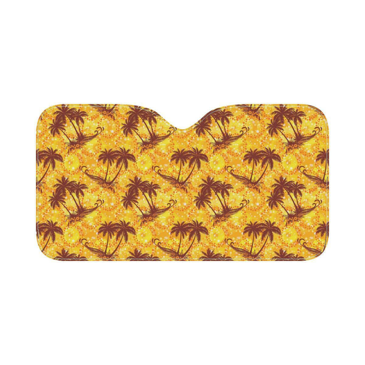 Palm Tree Pattern Print Design PT012 Car Sun Shade-JorJune