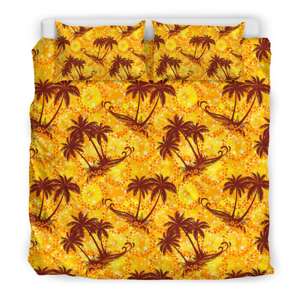 Palm Tree Pattern Print Design PT012 Duvet Cover Bedding Set-JORJUNE.COM