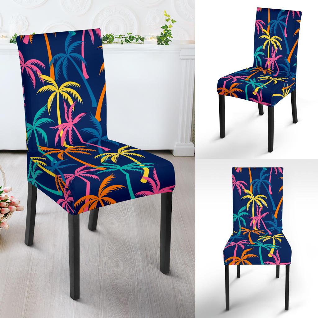 Palm Tree Pattern Print Design PT013 Dining Chair Slipcover-JORJUNE.COM