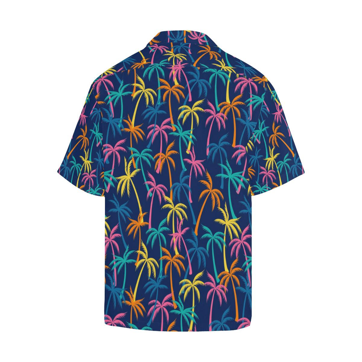 Palm Tree Pattern Print Design PT013 Men Hawaiian Shirt-JorJune