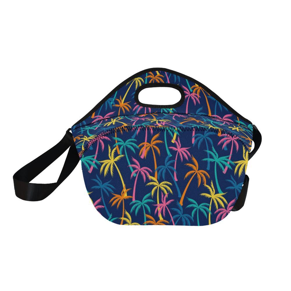 Palm Tree Pattern Print Design PT013 Neoprene Lunch Bag-JorJune