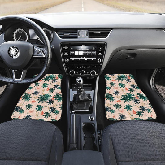 Palm Tree Pattern Print Design PT014 Car Floor Mats-JORJUNE.COM