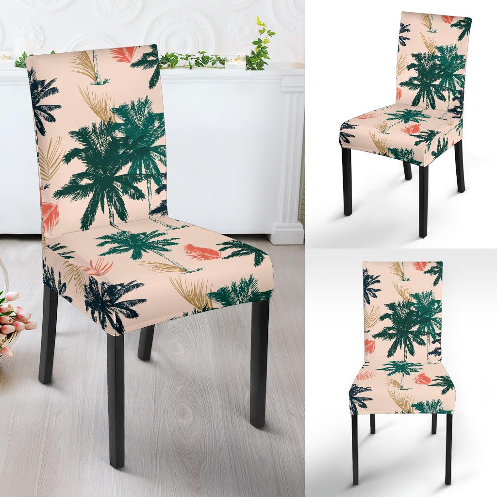 Palm Tree Pattern Print Design PT014 Dining Chair Slipcover-JORJUNE.COM
