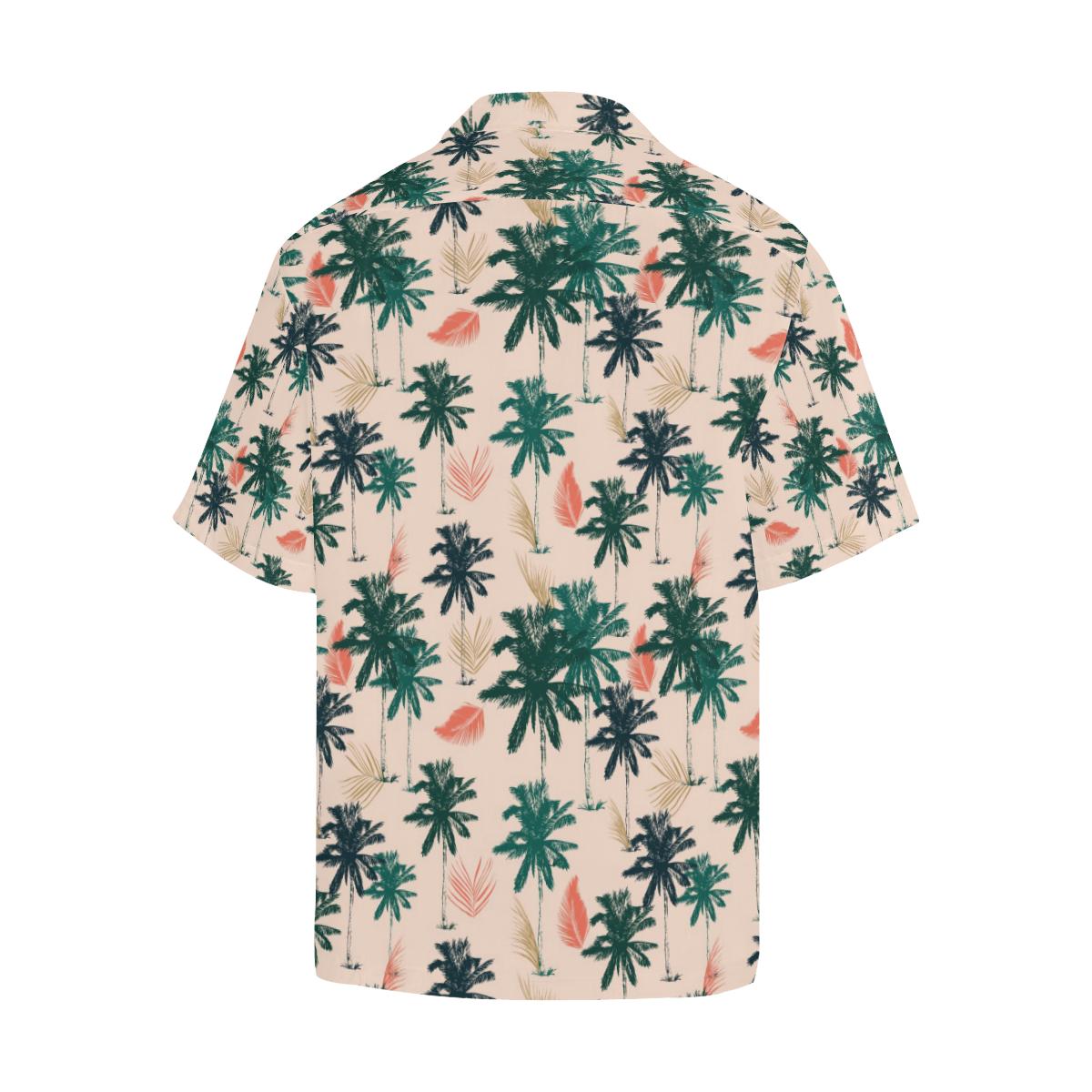 Palm Tree Pattern Print Design PT014 Men Hawaiian Shirt-JorJune