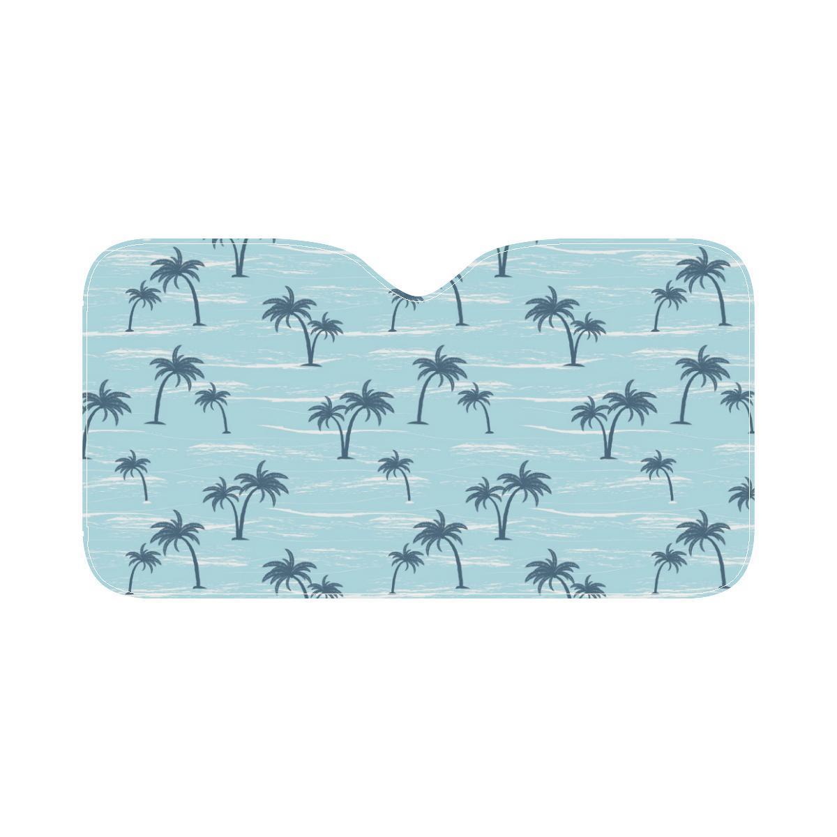 Palm Tree Pattern Print Design PT04 Car Sun Shade-JorJune