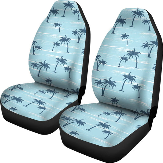 Palm Tree Pattern Print Design PT04 Universal Fit Car Seat Covers-JorJune