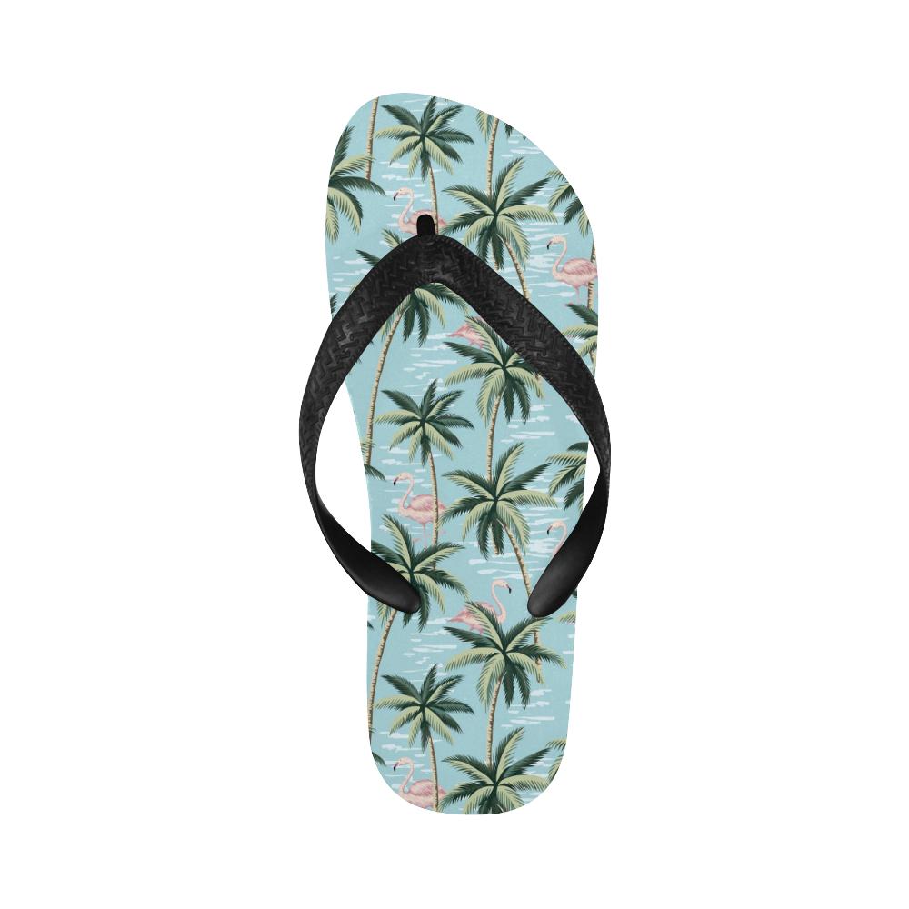 Palm Tree Pattern Print Design PT05 Flip Flops-JorJune