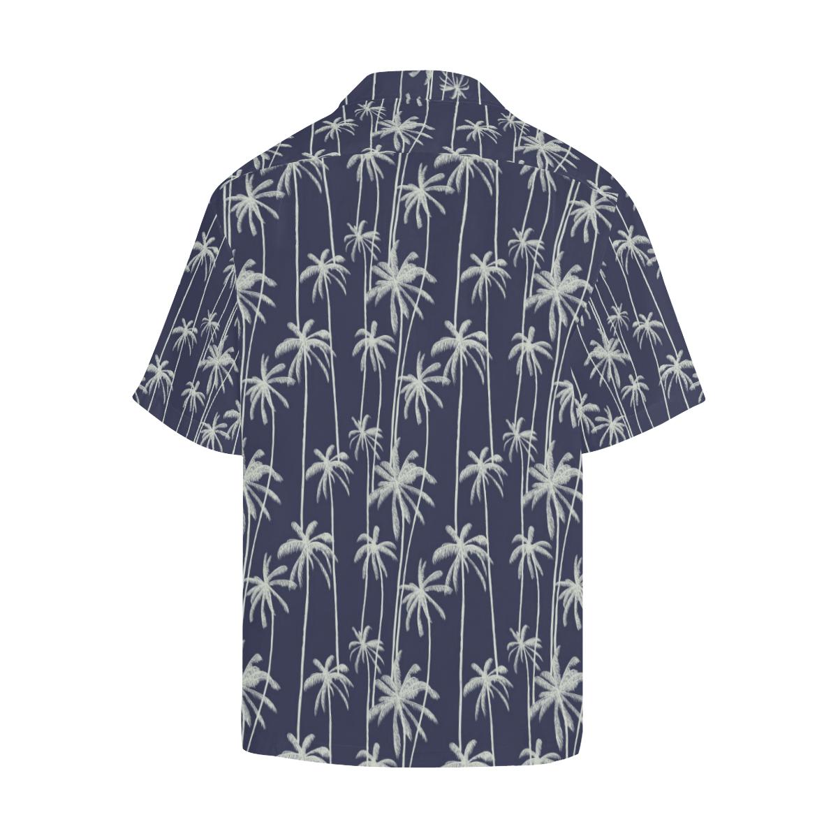 Palm Tree Pattern Print Design PT06 Men Hawaiian Shirt-JorJune
