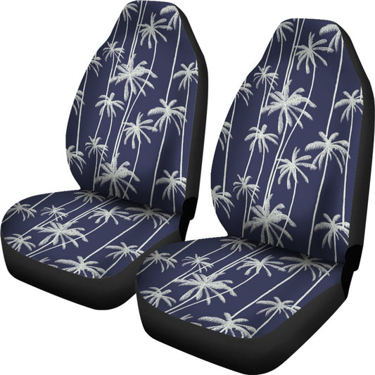 Palm Tree Pattern Print Design PT06 Universal Fit Car Seat Covers-JorJune