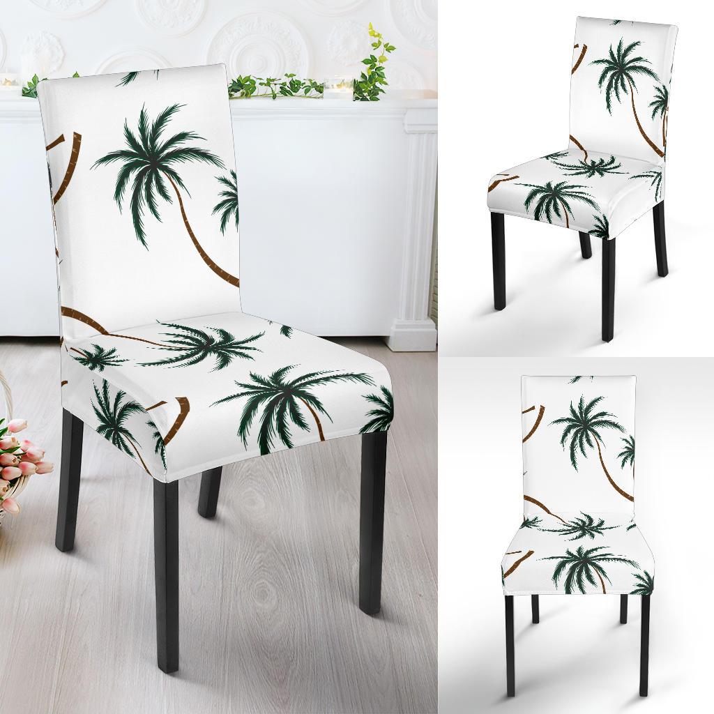 Palm Tree Pattern Print Design PT07 Dining Chair Slipcover-JORJUNE.COM