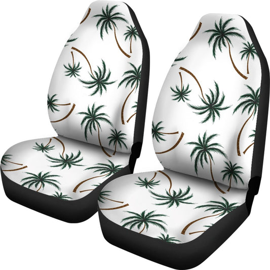 Palm Tree Pattern Print Design PT07 Universal Fit Car Seat Covers-JorJune