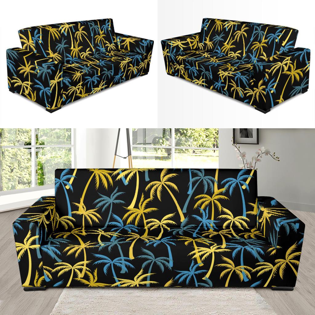 Palm Tree Pattern Sofa Slipcover-JORJUNE.COM