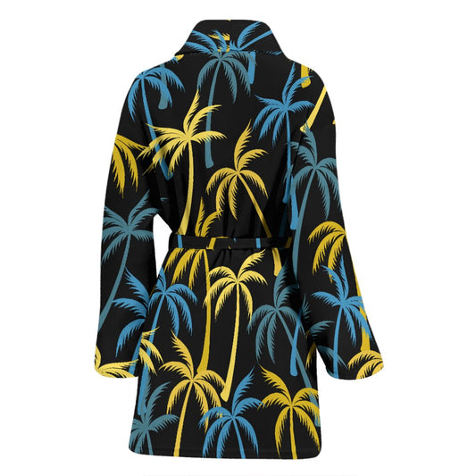 Palm Tree Pattern Women Bath Robe