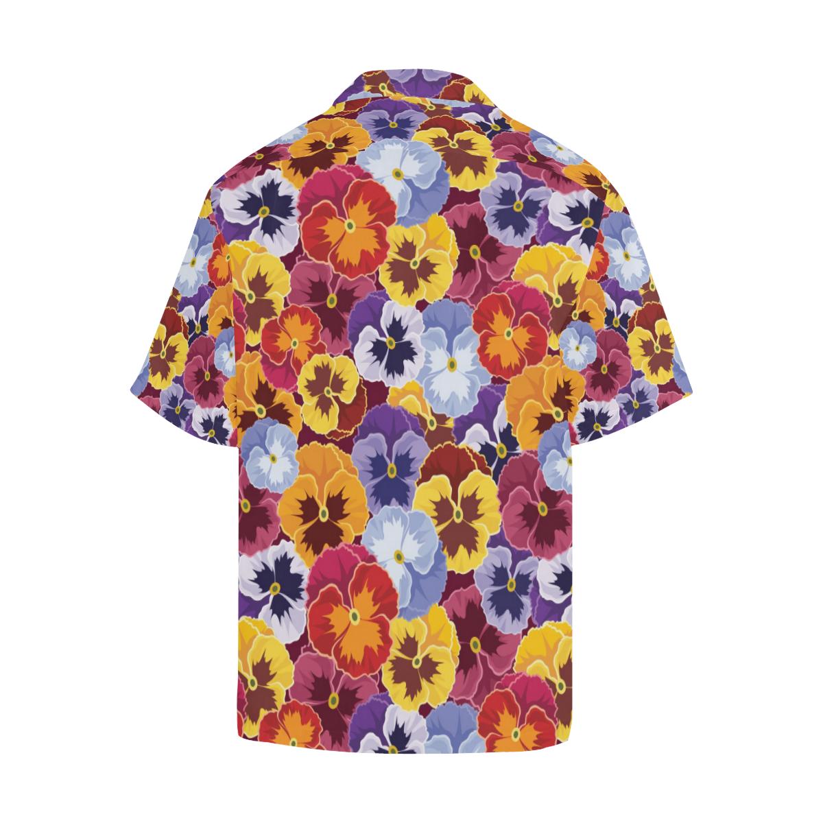 Pansy Pattern Print Design PS01 Men Hawaiian Shirt-JorJune