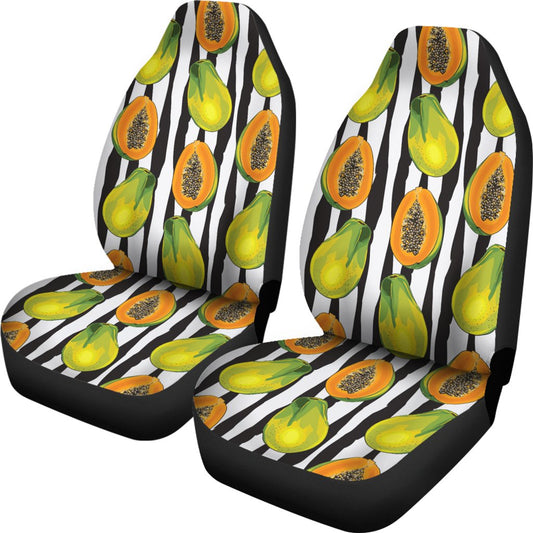 Papaya Pattern Print Design PP01 Universal Fit Car Seat Covers-JorJune