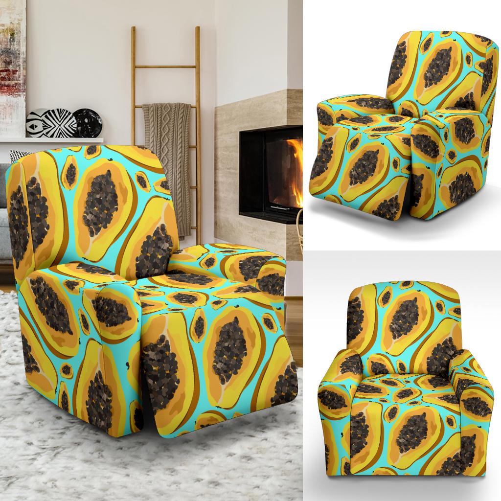 Papaya Pattern Print Design PP03 Recliner Slipcover-JORJUNE.COM