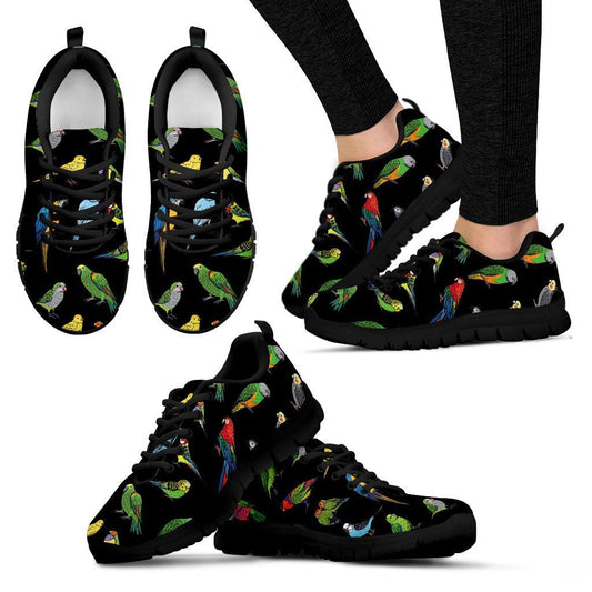 Parrots Pattern Women Sneakers