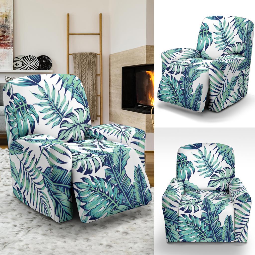 Pattern Tropical Palm Leaves Recliner Slipcover-JORJUNE.COM