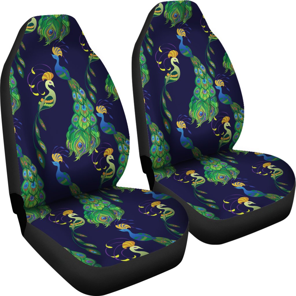 Peacock Art Design Print Universal Fit Car Seat Covers