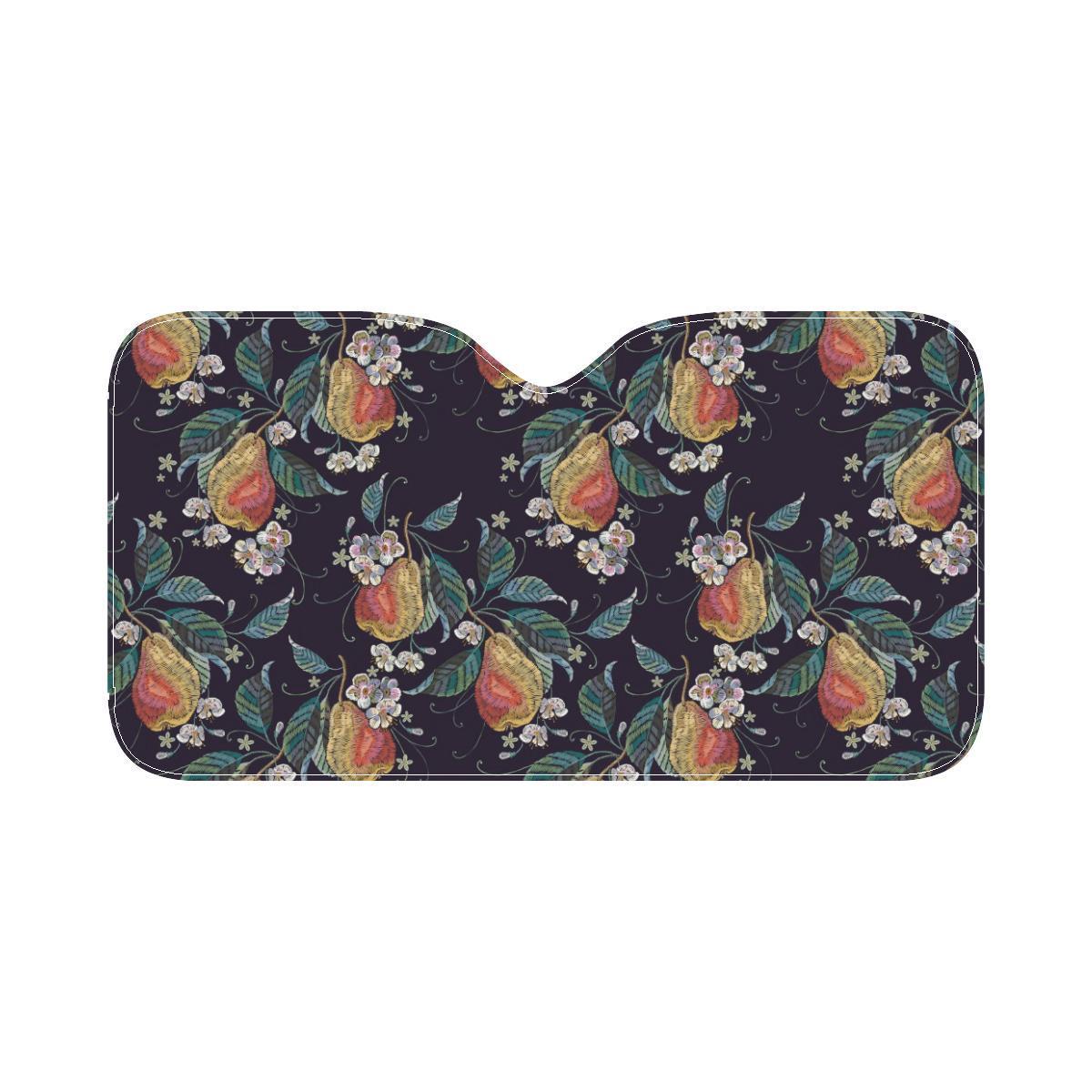 Pear Pattern Print Design PE02 Car Sun Shade-JorJune