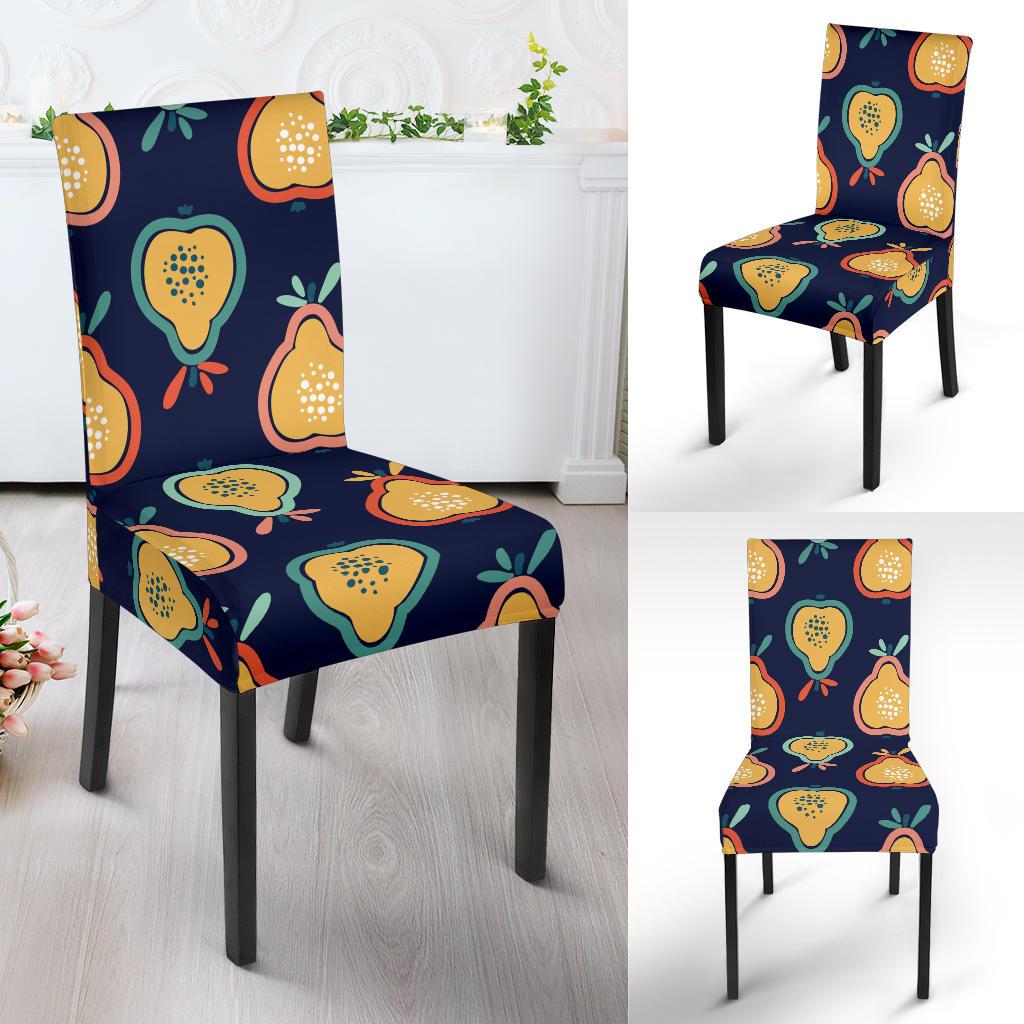 Pear Pattern Print Design PE03 Dining Chair Slipcover-JORJUNE.COM