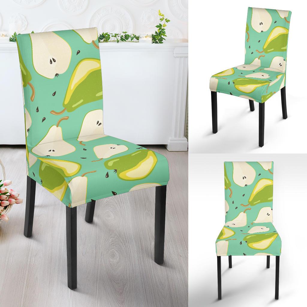 Pear Pattern Print Design PE04 Dining Chair Slipcover-JORJUNE.COM