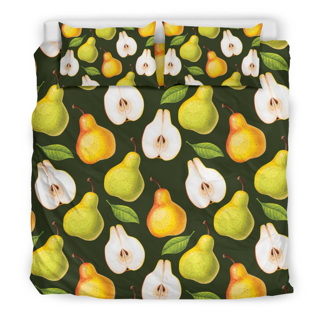 Pear Pattern Print Design PE06 Duvet Cover Bedding Set-JORJUNE.COM