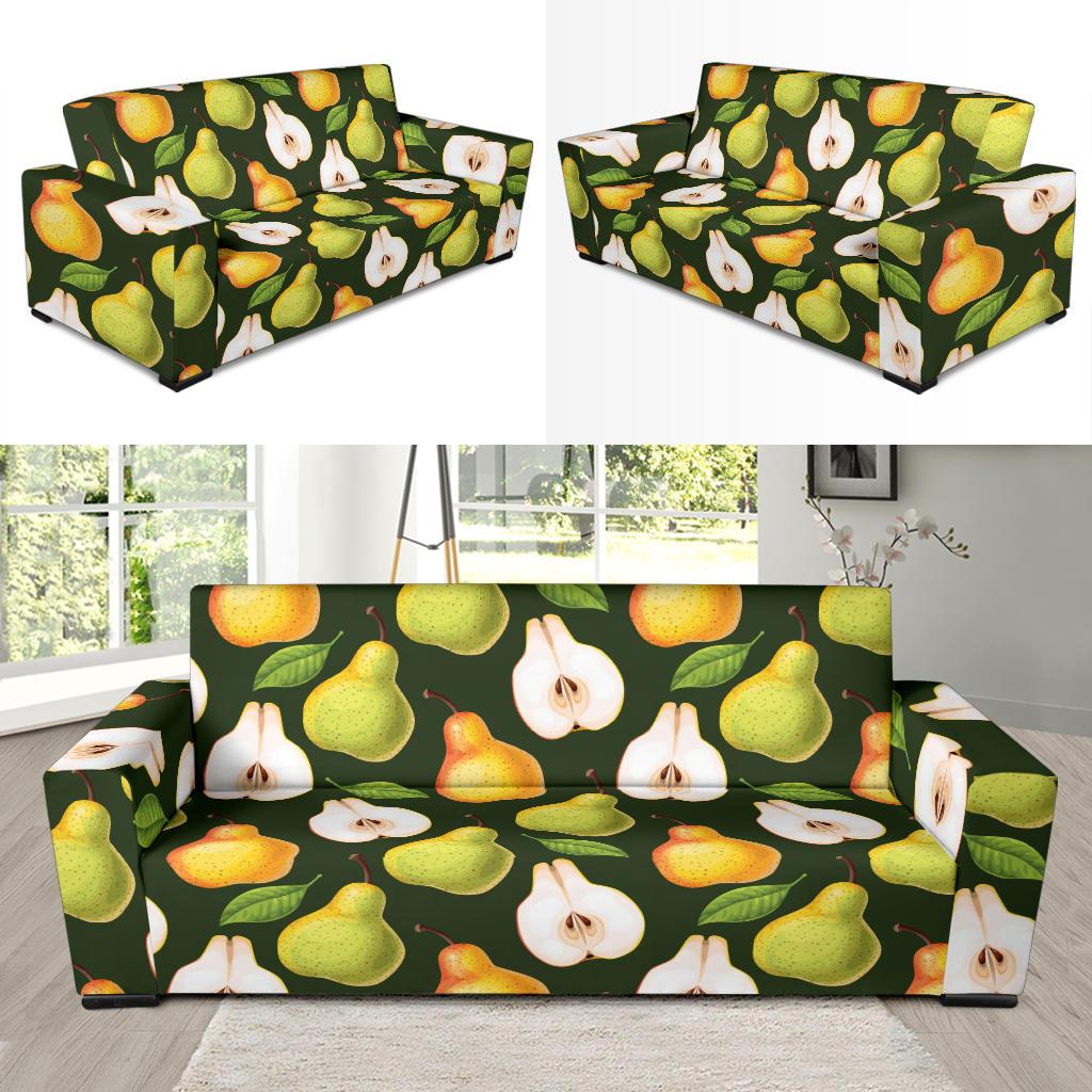 Pear Pattern Print Design PE06 Sofa Slipcover-JORJUNE.COM