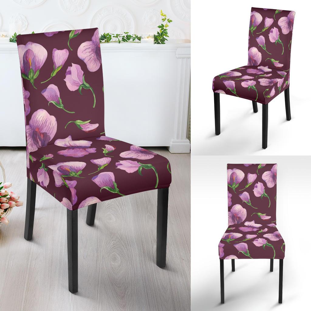 Peony Pattern Print Design PE010 Dining Chair Slipcover-JORJUNE.COM