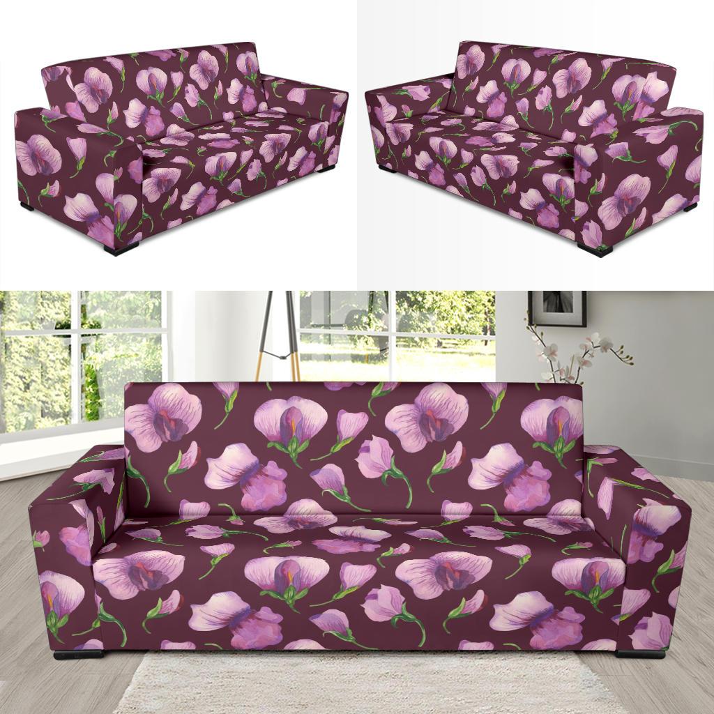 Peony Pattern Print Design PE010 Sofa Slipcover-JORJUNE.COM