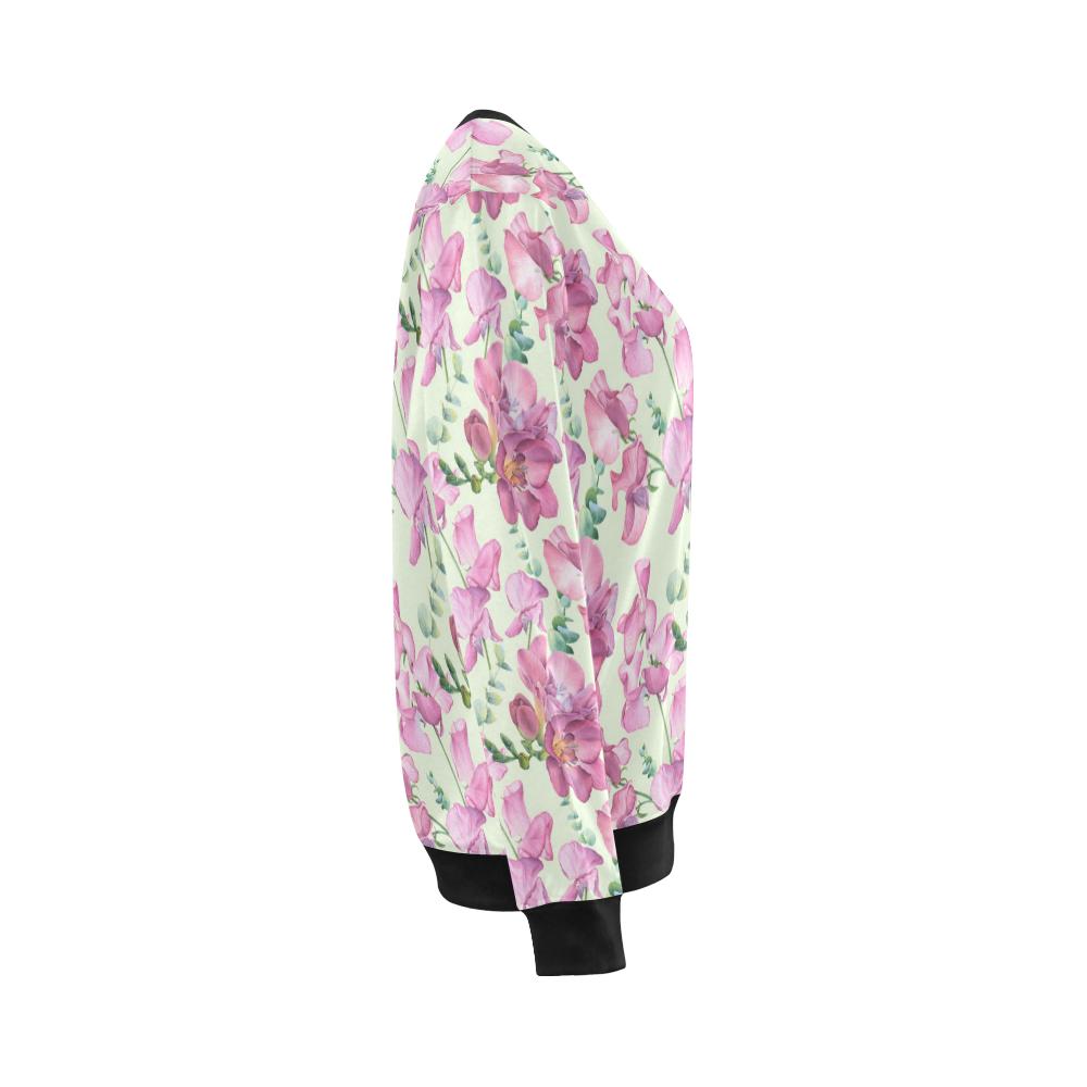 Peony Pattern Print Design PE011 Women Long Sleeve Sweatshirt-JorJune