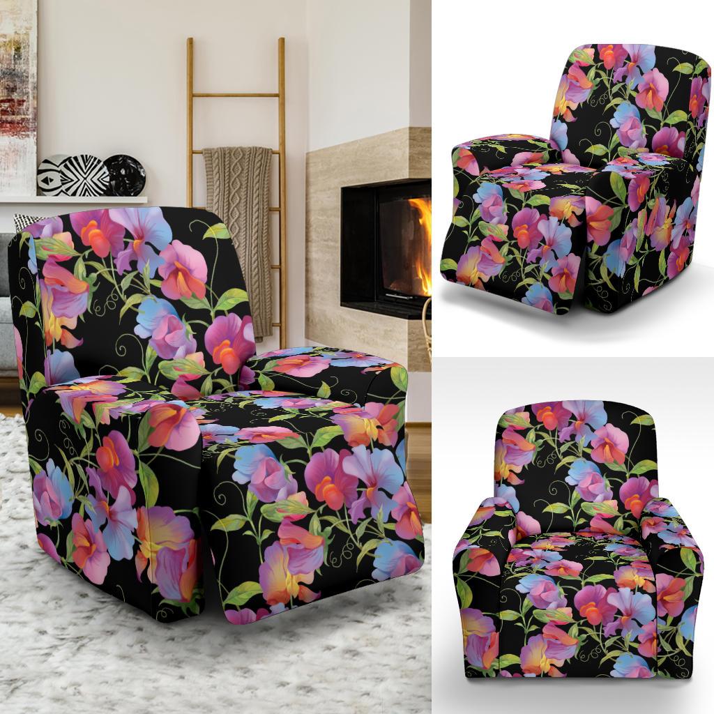 Peony Pattern Print Design PE012 Recliner Slipcover-JORJUNE.COM