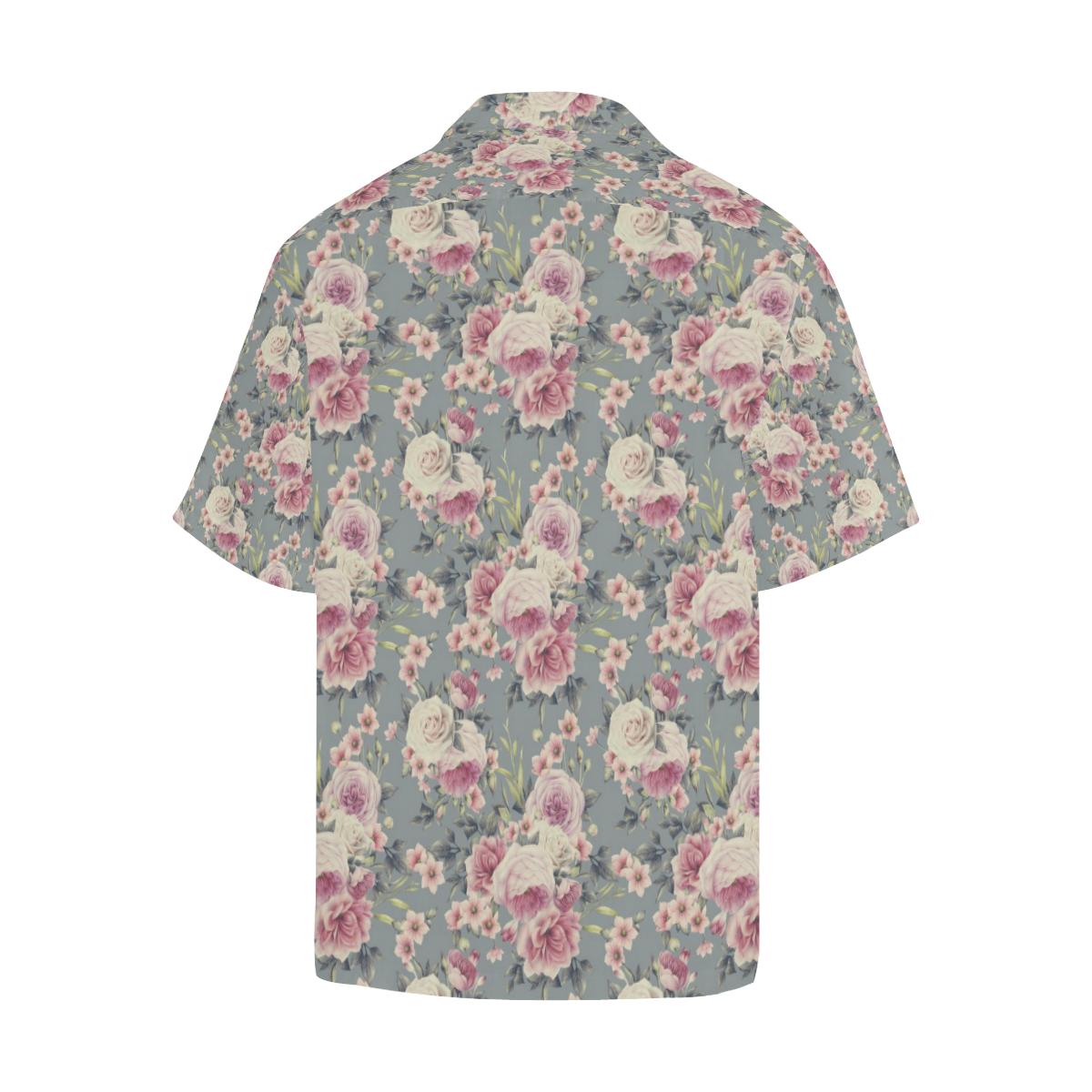 Peony Pattern Print Design PE05 Men Hawaiian Shirt-JorJune