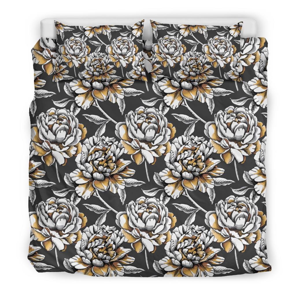 Peony Pattern Print Design PE06 Duvet Cover Bedding Set-JORJUNE.COM