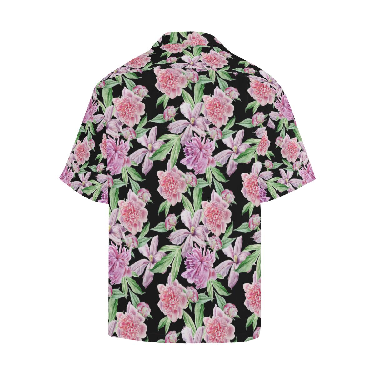 Peony Pattern Print Design PE08 Men Hawaiian Shirt-JorJune