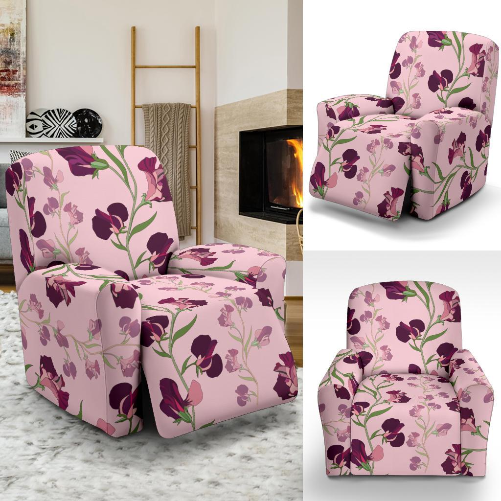 Peony Pattern Print Design PE09 Recliner Slipcover-JORJUNE.COM