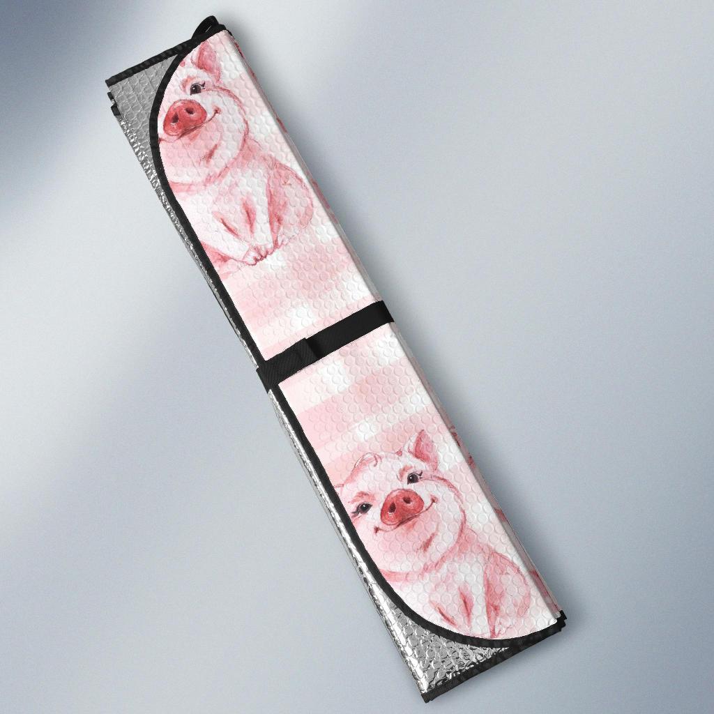Pig Baby Pattern Print Design 01 Car Sun Shades-JORJUNE.COM