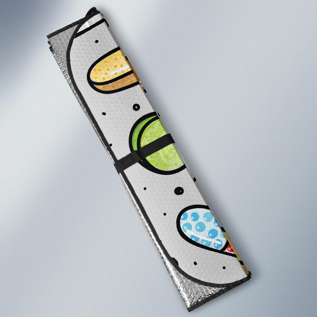 Pill Pattern Print Design A04 Car Sun Shades-JORJUNE.COM