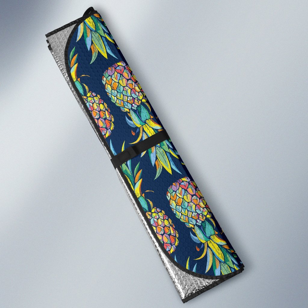 Pineapple Color Art Car Sun Shade-JorJune