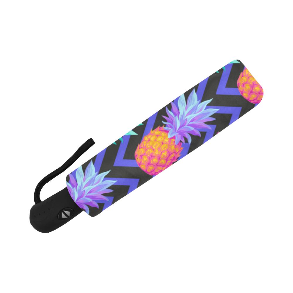 Pineapple Color Art Pattern Automatic Foldable Umbrella