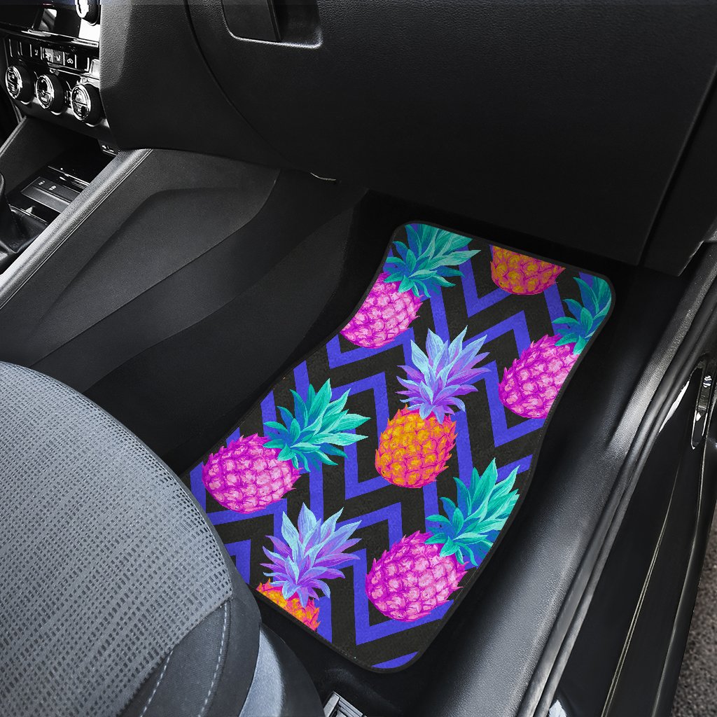Pineapple Color Art Pattern Car Floor Mats